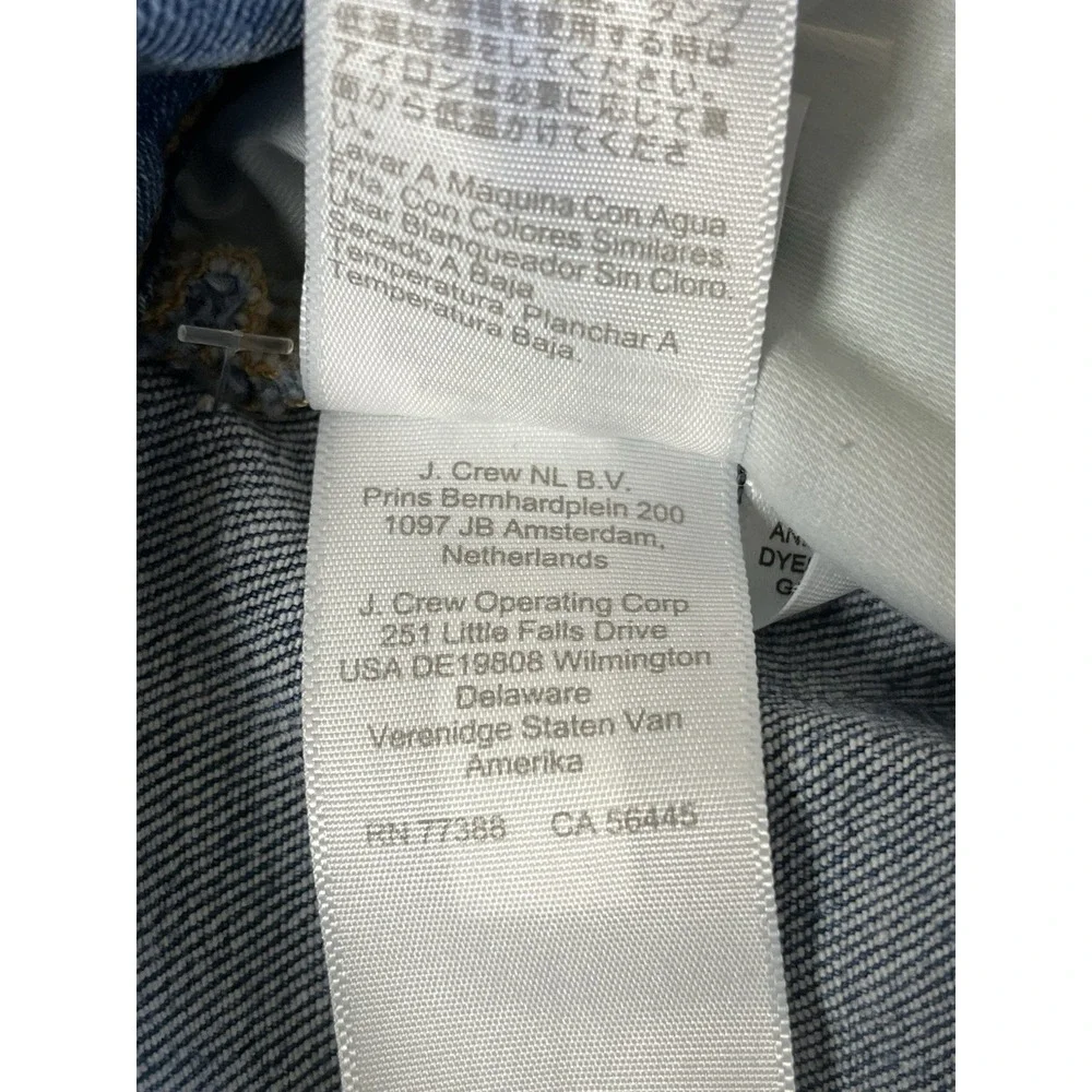 J.Crew midrise Flare Crop‎ Jeans Women 33p Blue Light Wash